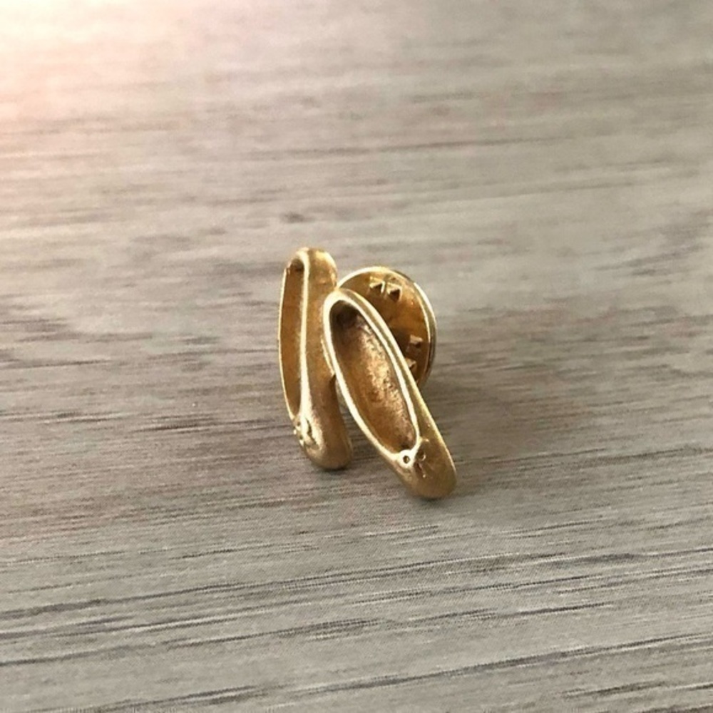 Vintage Ballerina Slippers Pin